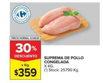 Carrefour Market Suprema De Pollo Congelada oferta