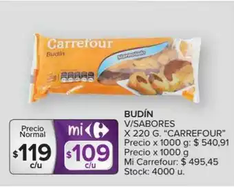 Carrefour Budin V Sabores Carrefour x 220g oferta