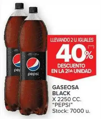 Carrefour Gaseosa Black Pepsi Llevando 2 U. Iguales 40% Descuento En La 2da Unidad oferta