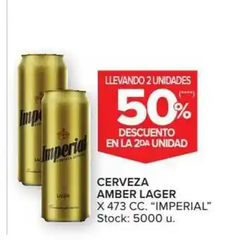 Carrefour Cerveza Amber Lager Imperial Llevando 2 Unidades 50% Descuento En La 2da Unidad oferta