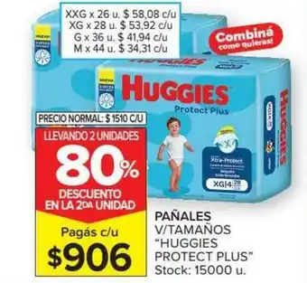 Carrefour Pañales V Tamaños Huggies Protect Plus oferta