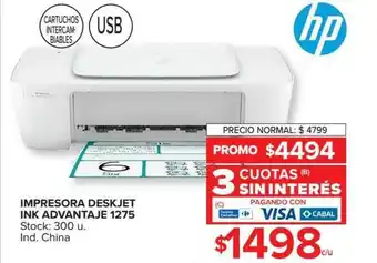 Carrefour Impresora Deskjet Ink Advantaje 1275 Hp oferta