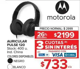 Carrefour Auricular Pulse Motorola oferta