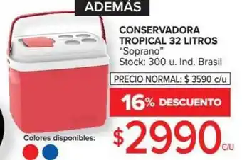 Carrefour Conservadora Tropical 32 Litros oferta