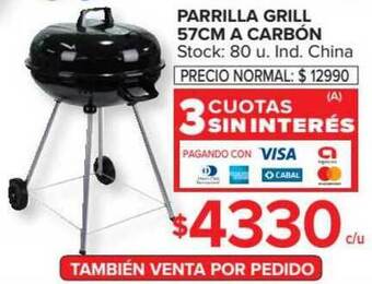 Carrefour Parrilla Grill 57cm A Carbón oferta
