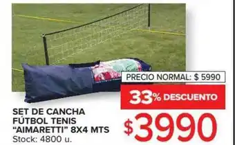 Carrefour Set De Cancha Fútbol Tenis oferta
