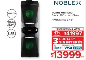 Carrefour Torre Mnt1050 Noblex oferta