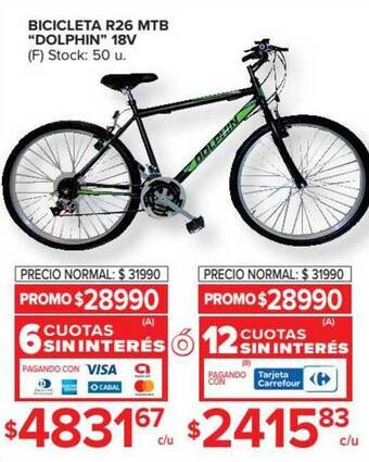 Carrefour Bicicleta R26 Mtb oferta