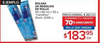 Carrefour Bolsas De Residuos En Rollo oferta