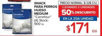 Carrefour Snack Para Perros Hueso Medium oferta