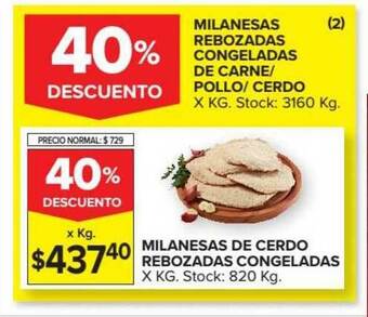 Carrefour Milanesas De Cerdo Rebozadas Congeladas oferta
