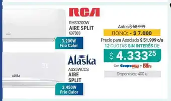 Cooperativa Obrera RCA Aire Split Alaska Aire Split oferta