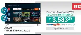 Cooperativa Obrera Smart TV XC40SM oferta