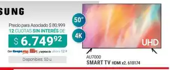 Cooperativa Obrera Samsung Smart TV AU7000 oferta