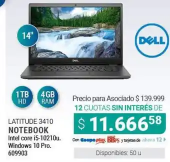 Cooperativa Obrera Latitude Notebook Intel Core i5-1021ou oferta