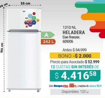 Cooperativa Obrera Heladera Con Freezer oferta
