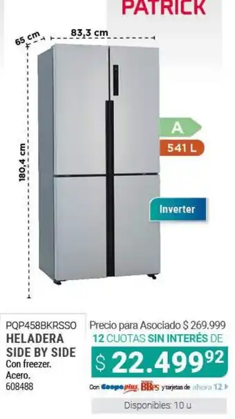 Cooperativa Obrera Samsung Heladera Side by Side Con Freezer Acero oferta