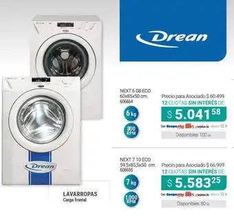 Cooperativa Obrera Dren Lavarropas Carga frontal oferta