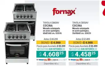 Cooperativa Obrera Tavola CB60AV Cocina oferta