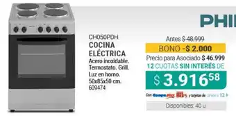 Cooperativa Obrera CH050PDH Cocina Eléctrica oferta