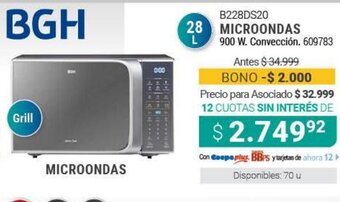 Cooperativa Obrera B228DS20 Microondas oferta