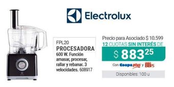 Cooperativa Obrera Electrolux FPL20 Procesadora oferta