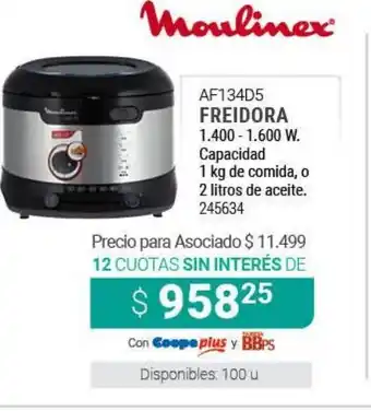 Cooperativa Obrera Moulinex AF134D5 freidora oferta