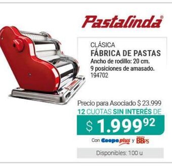 Cooperativa Obrera Pastalinda Clásica Fábrica De Pastas oferta