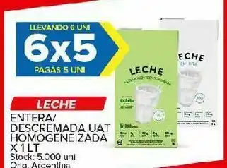 Carrefour Maxi Leche entera 6x5 oferta