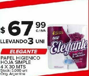 Carrefour Maxi Papel higiénico elegante oferta
