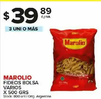Carrefour Maxi Fideos marolio oferta