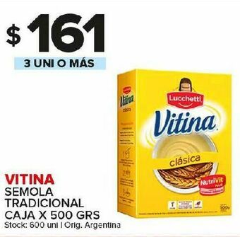 Carrefour Maxi Semola tradicional vitina lucchetti oferta