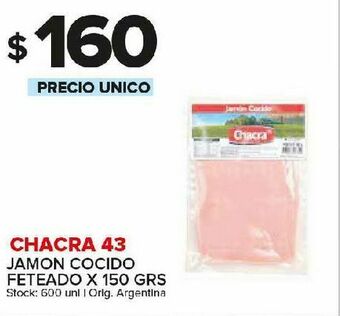 Carrefour Maxi Jamón cocido chacra 43 oferta
