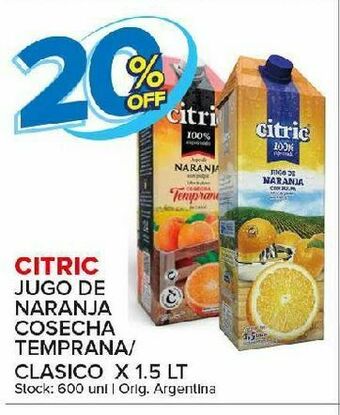 Carrefour Maxi Jugo de naranja citric oferta