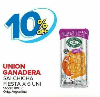 Carrefour Maxi Salchichas union ganadera 6 un oferta