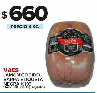 Carrefour Maxi Jamón cocido vaes kg oferta