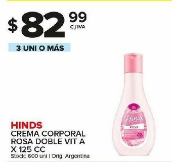 Carrefour Maxi Crema corporal hinds oferta