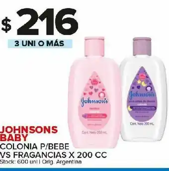Carrefour Maxi Colonia johnson's baby oferta