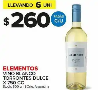 Carrefour Maxi Vino blanco elementos oferta
