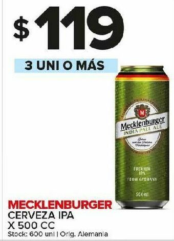 Carrefour Maxi Cerveza mecklenburger oferta