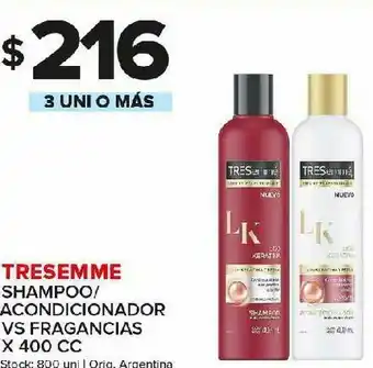 HP Shampoo / acondicionador tresemmé oferta