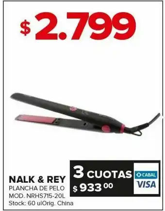 HP Plancha de pelo nalk & rey oferta