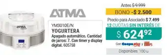 Cooperativa Obrera Atma Yogurtera YM3010E/N oferta