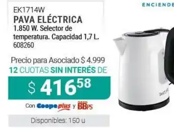 Cooperativa Obrera Pava Eléctrica EK1714W oferta