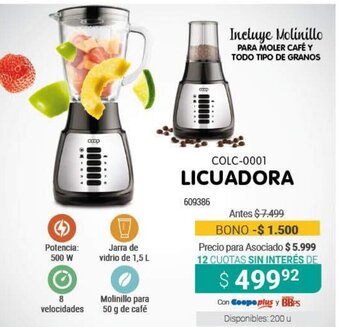 Cooperativa Obrera Colc-0001 Licuadora oferta