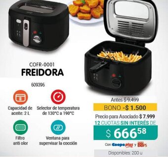 Cooperativa Obrera COFR-0001 Freidora oferta