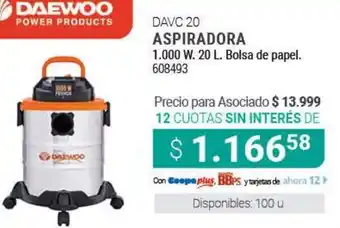 Cooperativa Obrera DAVC 20 Aspiradora 1.000W oferta