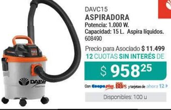 Cooperativa Obrera DAVC15 Aspiradora oferta