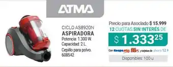 Cooperativa Obrera ATMA Aspiradora oferta