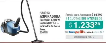 Cooperativa Obrera AS8913 Aspiradora oferta